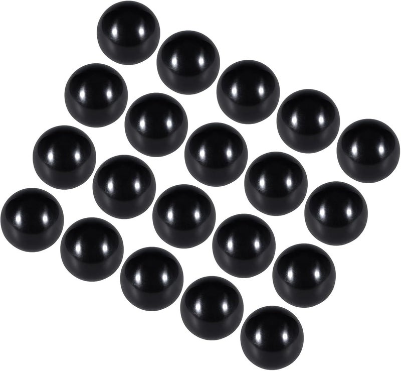 CoCud Thermoset Ball Knobs, M8 Female Thread 32mm Diameter, Plastic Metric Hand Screw Grip Black - (Applications: for Lathe Machinery Lever Handle), 20-Pieces - Image 1